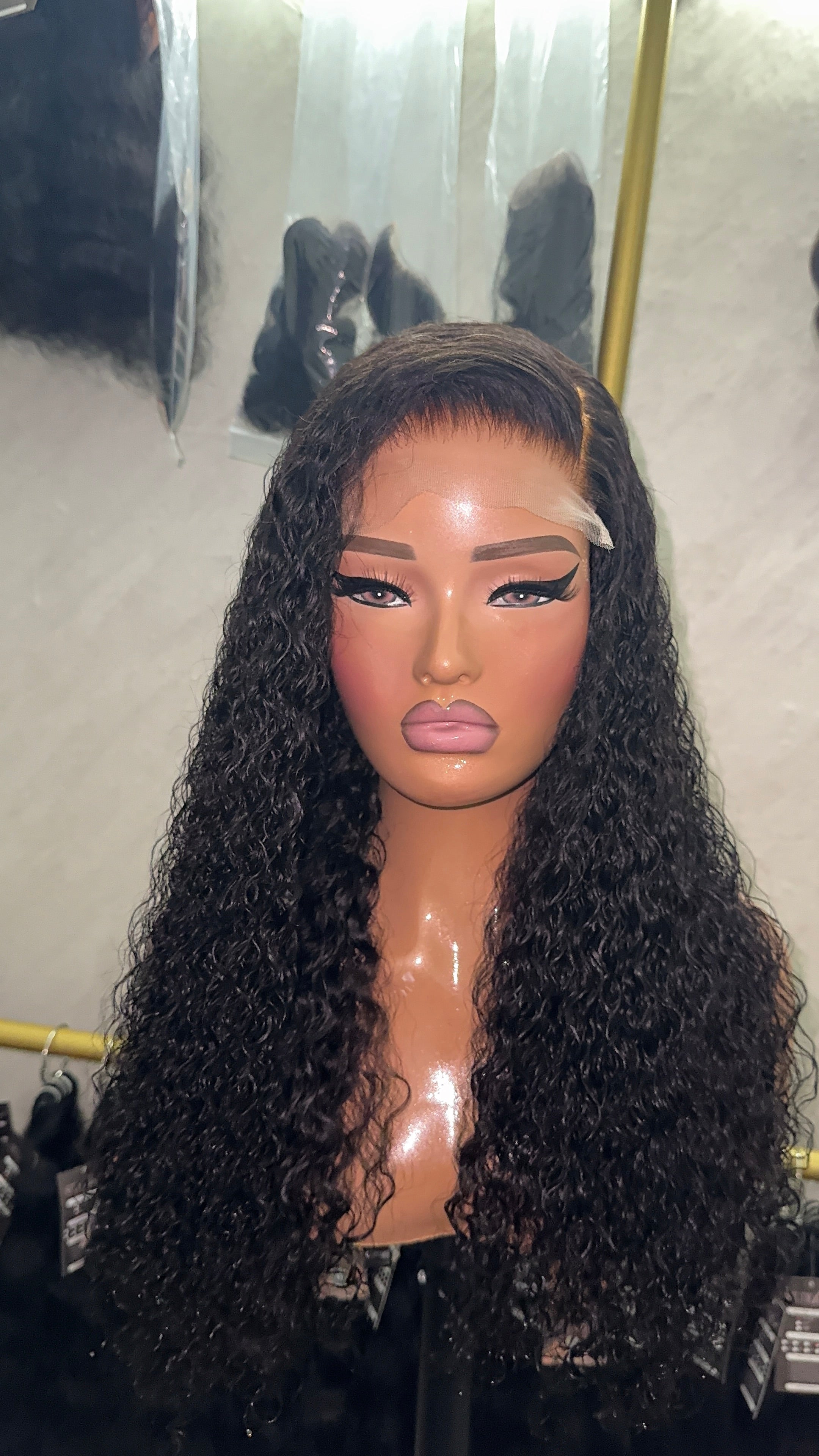 20” Burmese Curly Wig 5x5 HD