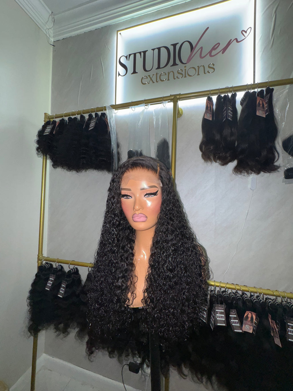 20” Burmese Curly Wig 5x5 HD