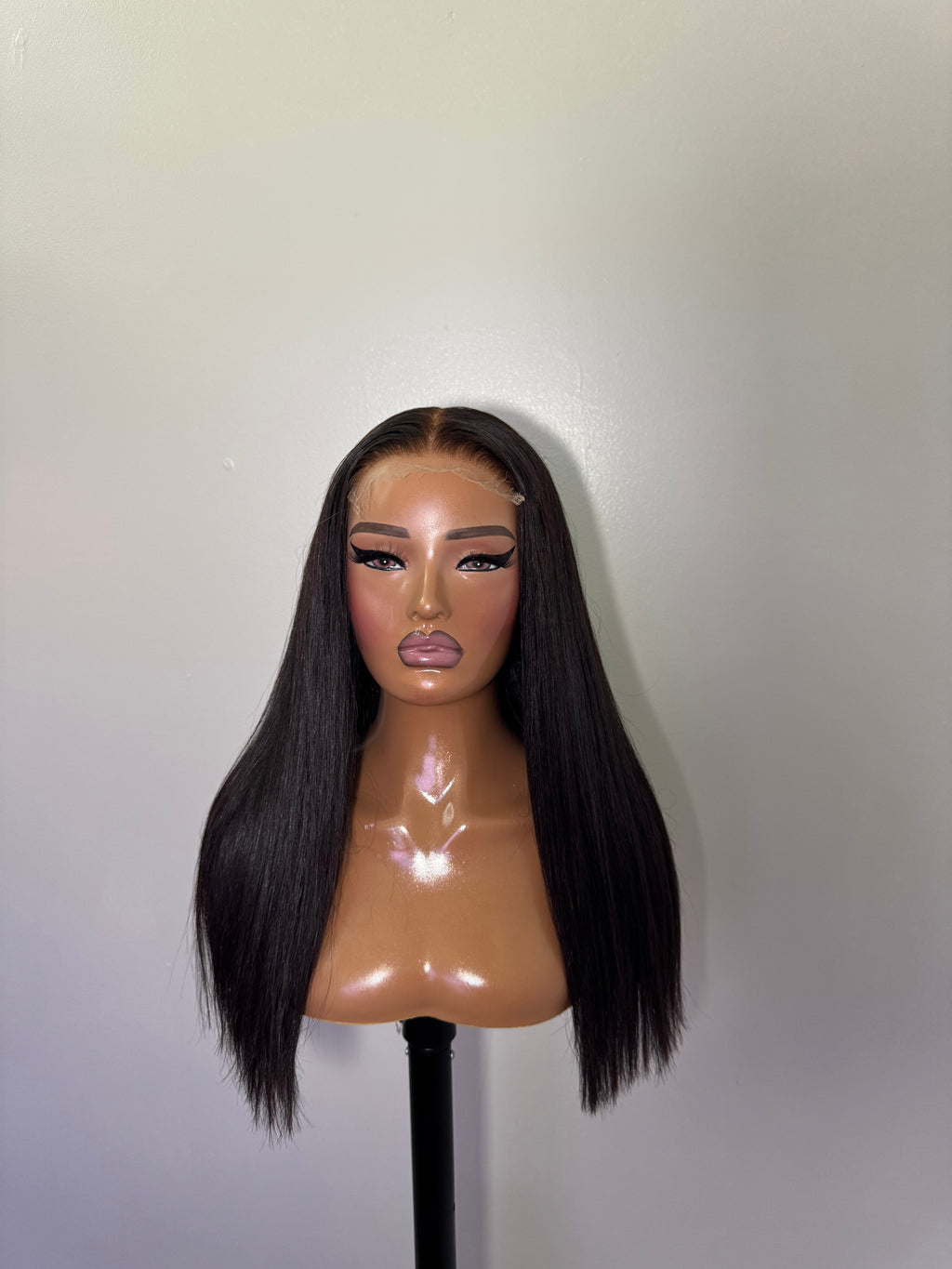 18" Straight 5x5 HD Wig